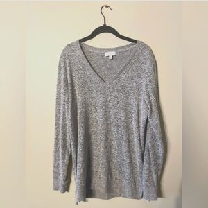 Lucky Brand Gray V-Neck Women's Sweater